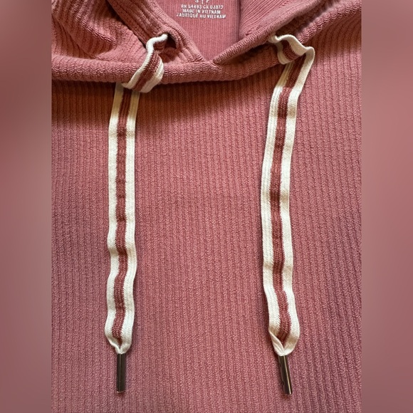 Aerie Cropped Hoodie | Women's Pink Sweatshirt | Size: Small - Picture 4 of 5